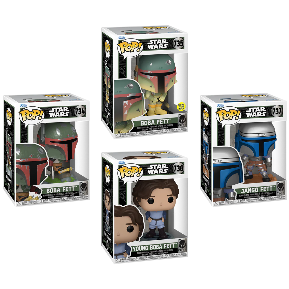 Fett Legacy Funko Pop! Star Wars Vinyl Figure Bundle of 4 - Image 2