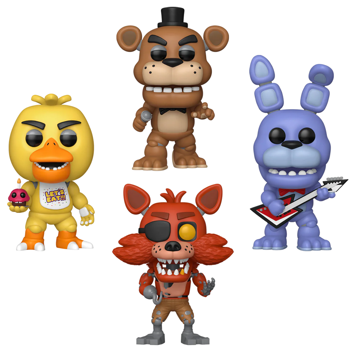 Five Nights at Freddy's 10 Years Funko Pop! Games Vinyl Figure Bundle of 4
