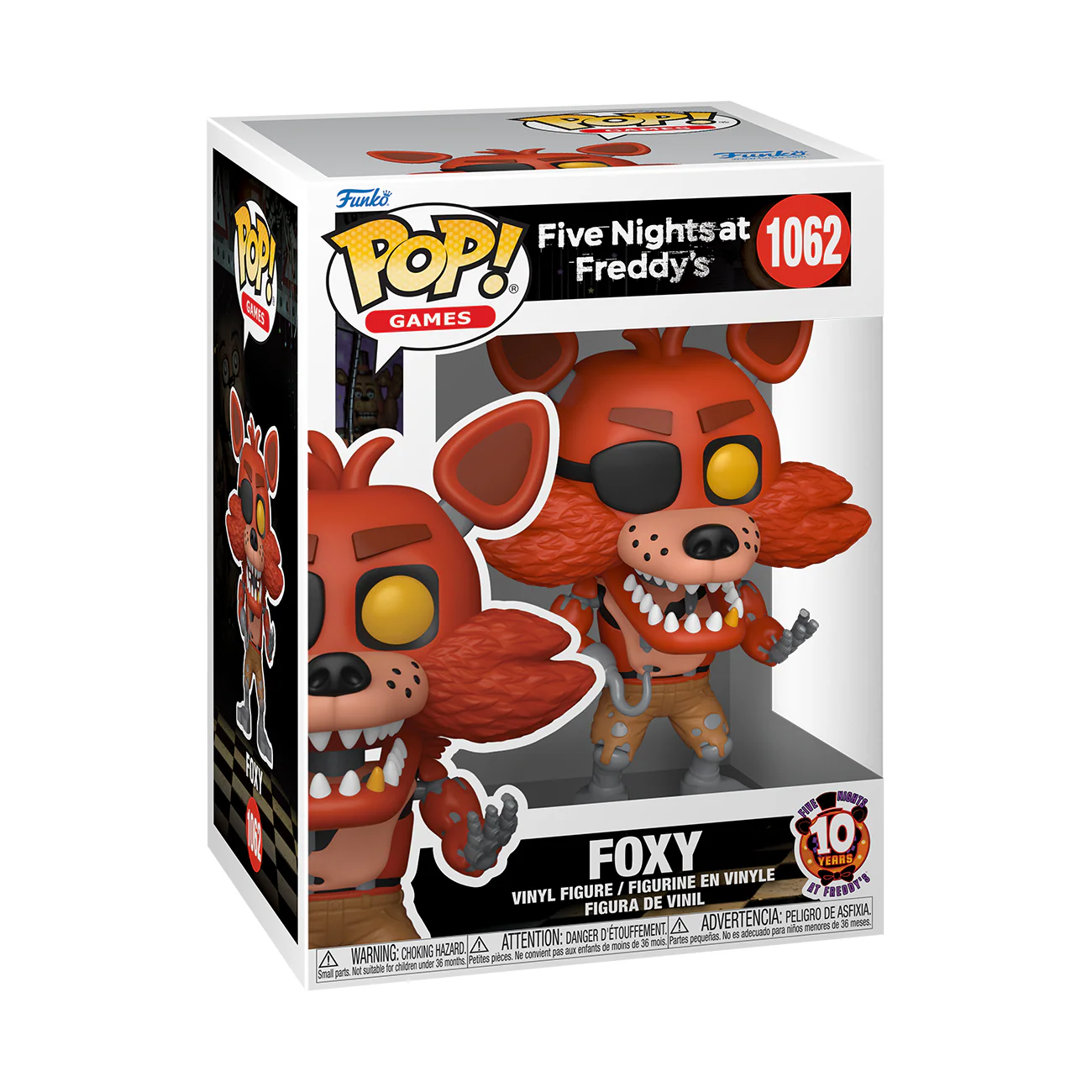 Foxy Five Nights at Freddy's 10 Years Funko Pop! Games Vinyl Figure - Image 3
