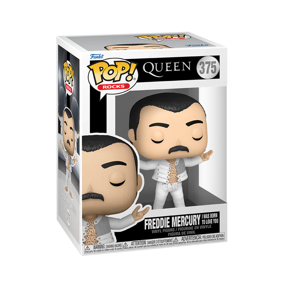 Freddie Mercury (I Was Born To Love You) Queen Funko Pop! Rocks Vinyl Figure - Image 2