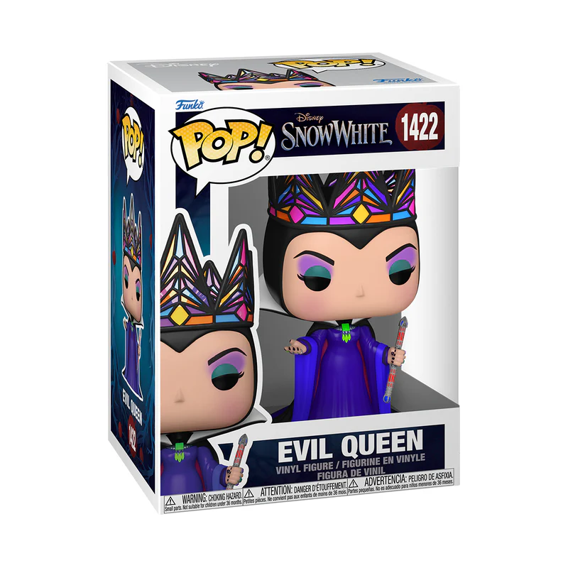 Funko POP! Disney Evil Queen (Purple/Black Gown) Snow White #1422 Vinyl Figure - Image 3