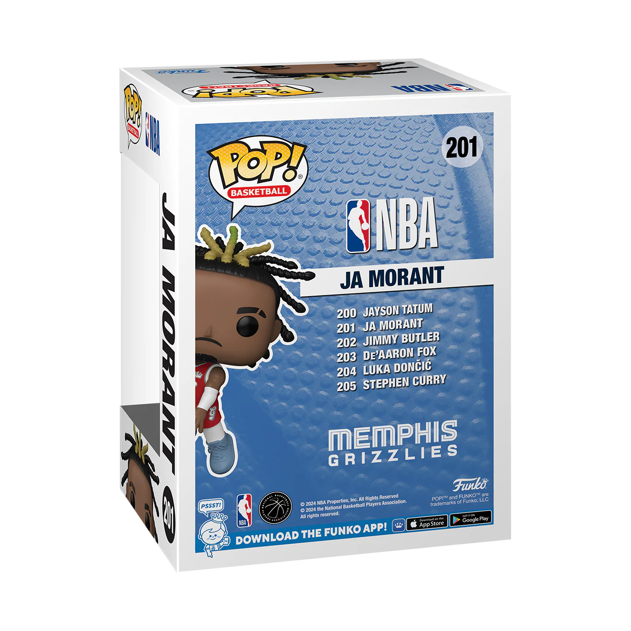 Funko POP! NBA Ja Morant  (2024 City Edition) #201 Basketball Vinyl Figure New - Image 3