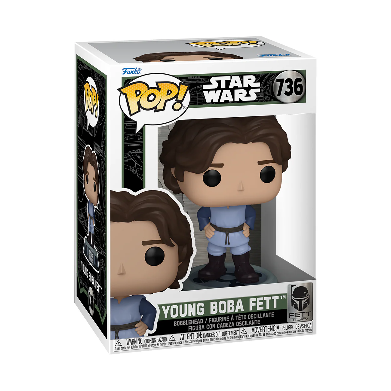 Funko POP! Star Wars Young Boba Fett Legacy #736 Vinyl Figure New - Image 3