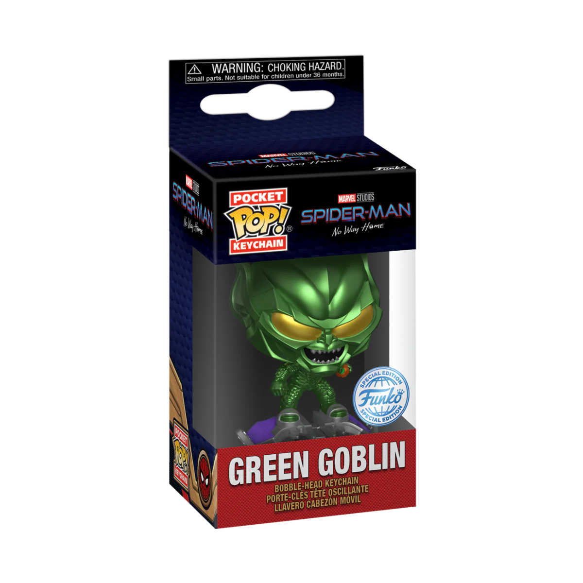 Green Goblin Spider-Man No Way Home Funko Pocket Pop! Marvel Keychain - Image 2