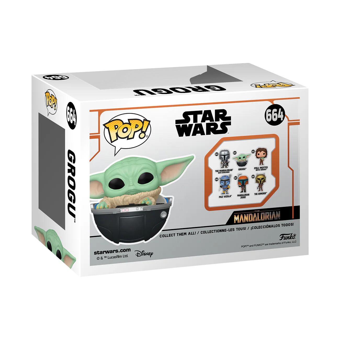 Grogu in Pram The Mandalorian Funko Pop! Star Wars Vinyl Figure - Image 3
