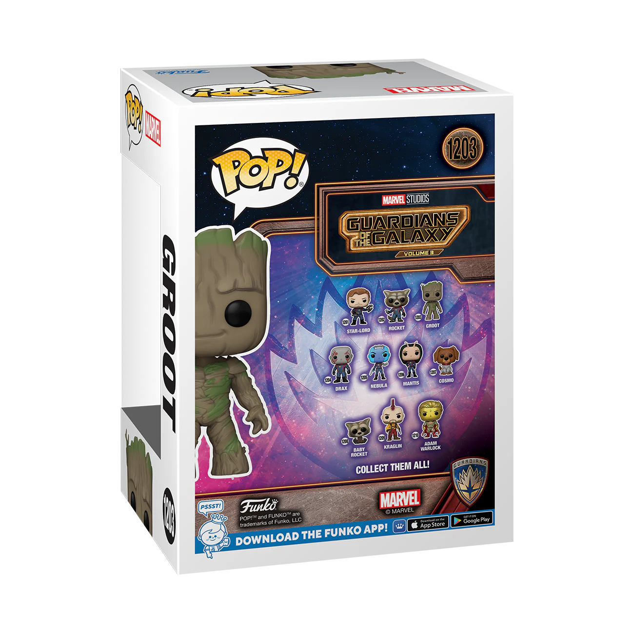 Groot GOTG Vol 3 Funko Pop! Marvel Vinyl Figure - Image 3