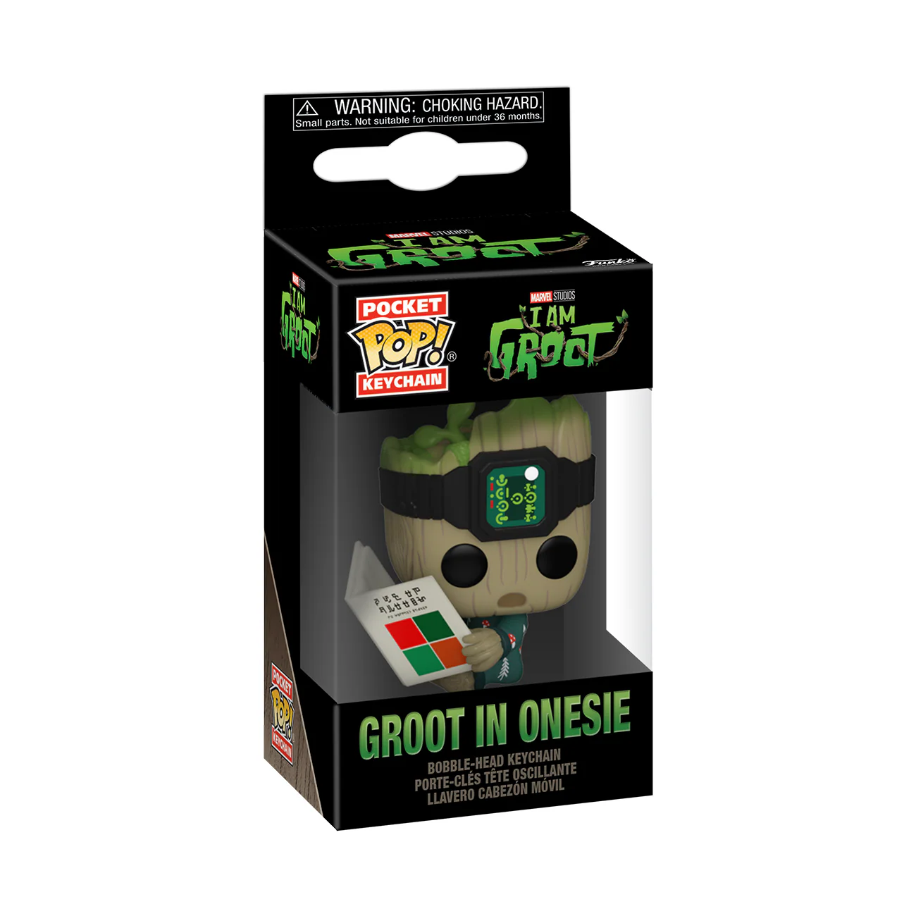 Groot (Sitting) I Am Groot Funko Pocket Pop! Marvel Keychain - Image 3