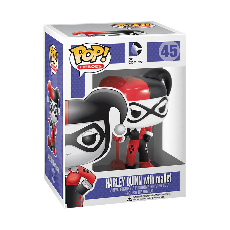 Harley Quinn with Mallet (Classic) Funko Pop! DC Comics Vinyl Figure - Image 3