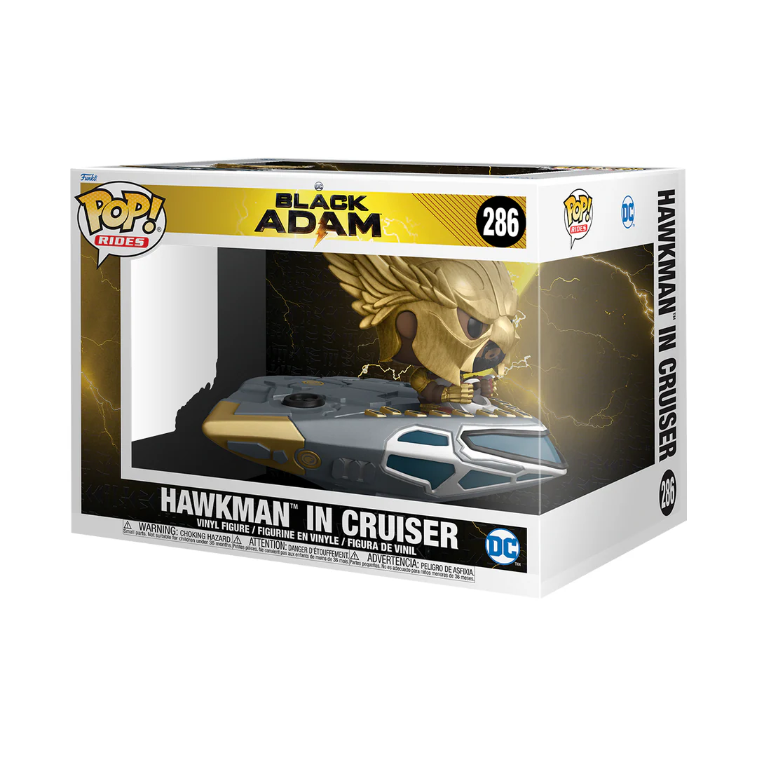 Hawkman in Cruiser Black Adam Funko Pop! Rides Vinyl Figure - Image 3