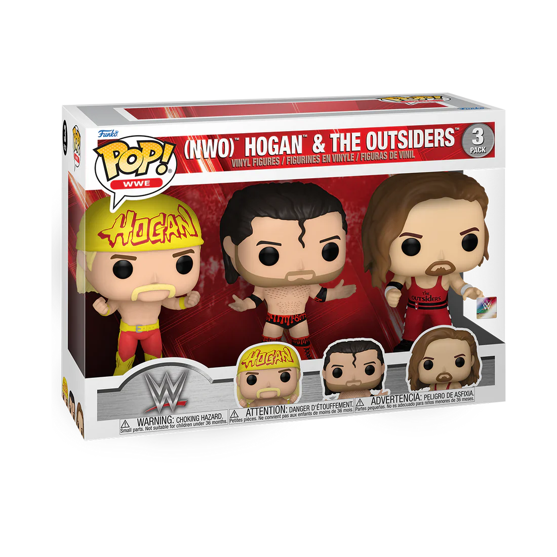 Hogan and The Outsiders 3-Pack Funko Pop! WWE Vinyl Figure - Image 2