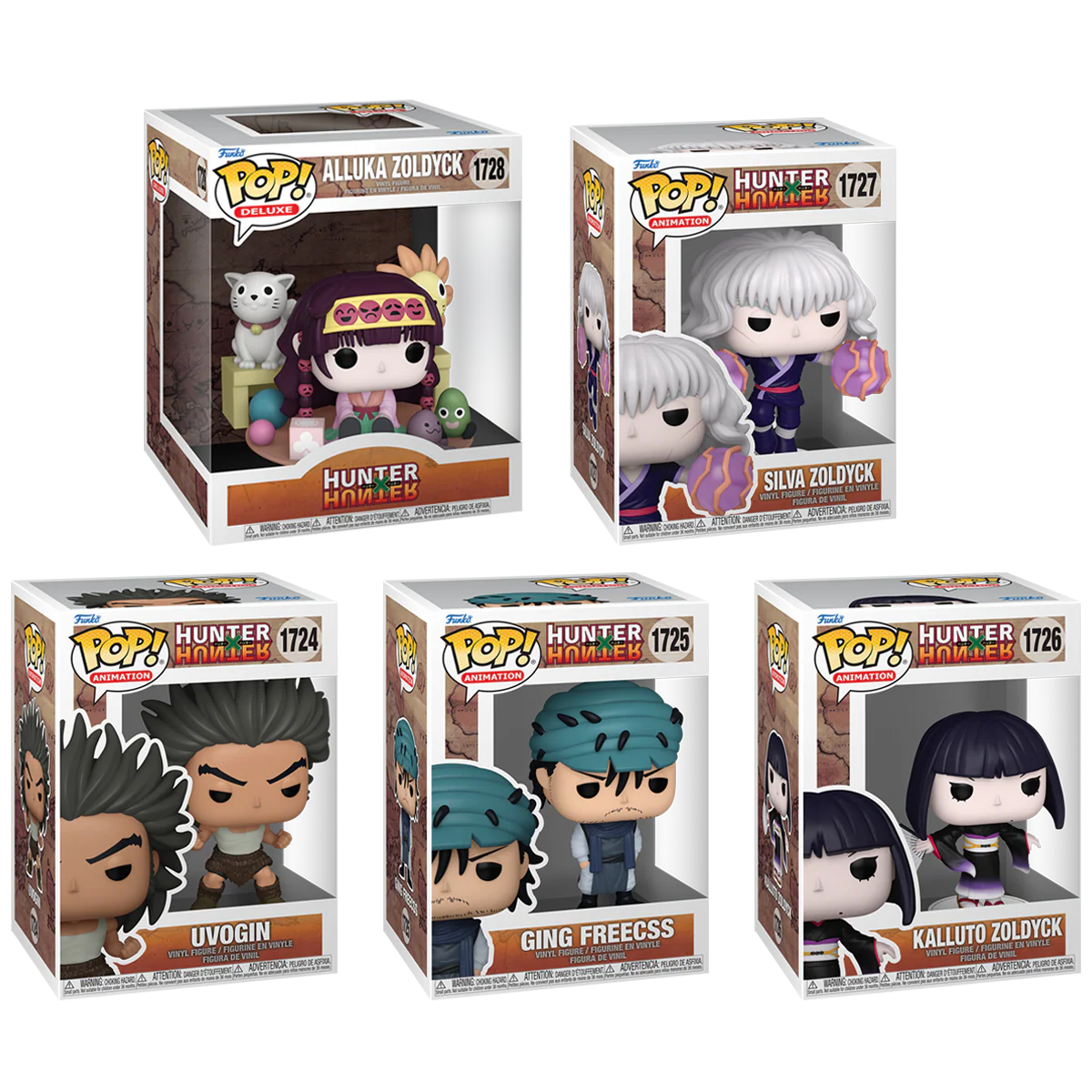 Hunter x Hunter Funko Pop! Anime Vinyl Figure Bundle of 5 - Image 2