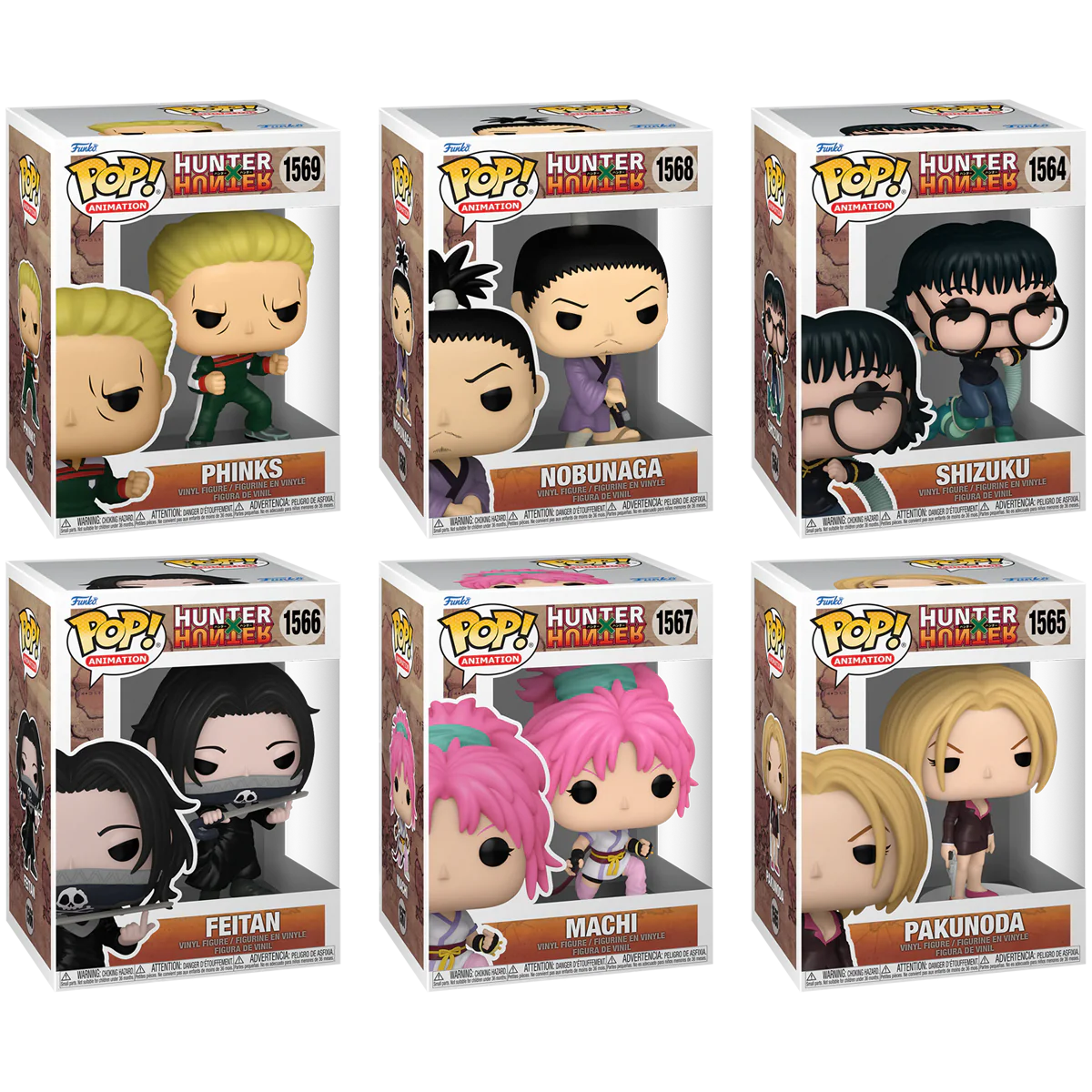 Hunter x Hunter Funko Pop! Anime Vinyl Figure Bundle of 6 - Image 2