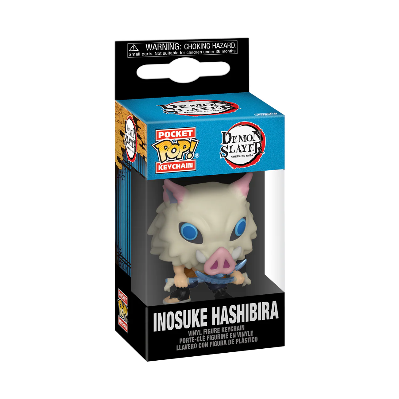 Inosuke Hashibira Demon Slayer Funko Pocket Pop! Anime Keychain - Image 3