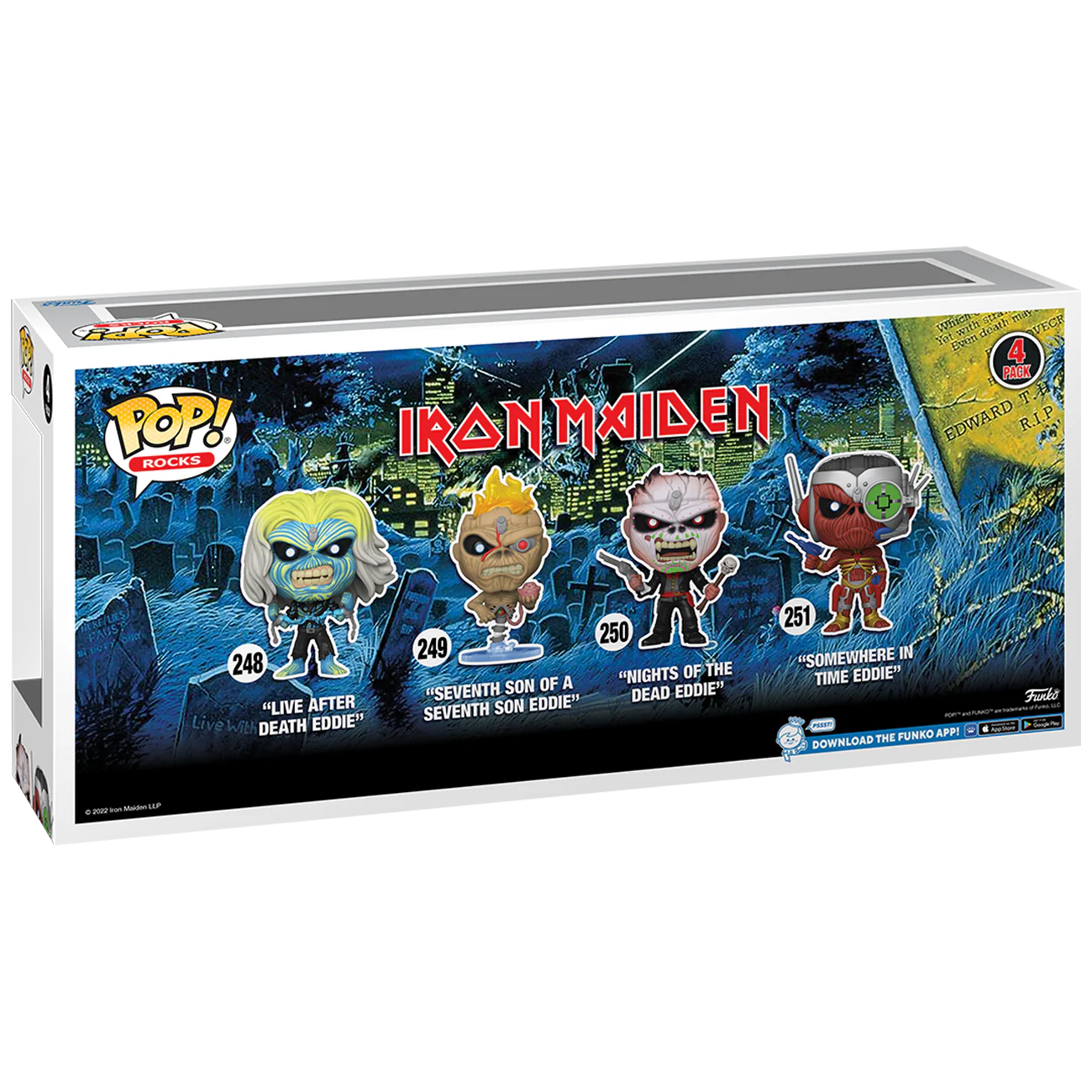 Iron Maiden (Glow) 4-Pack Funko Pop! Rocks Vinyl Figure - Image 3