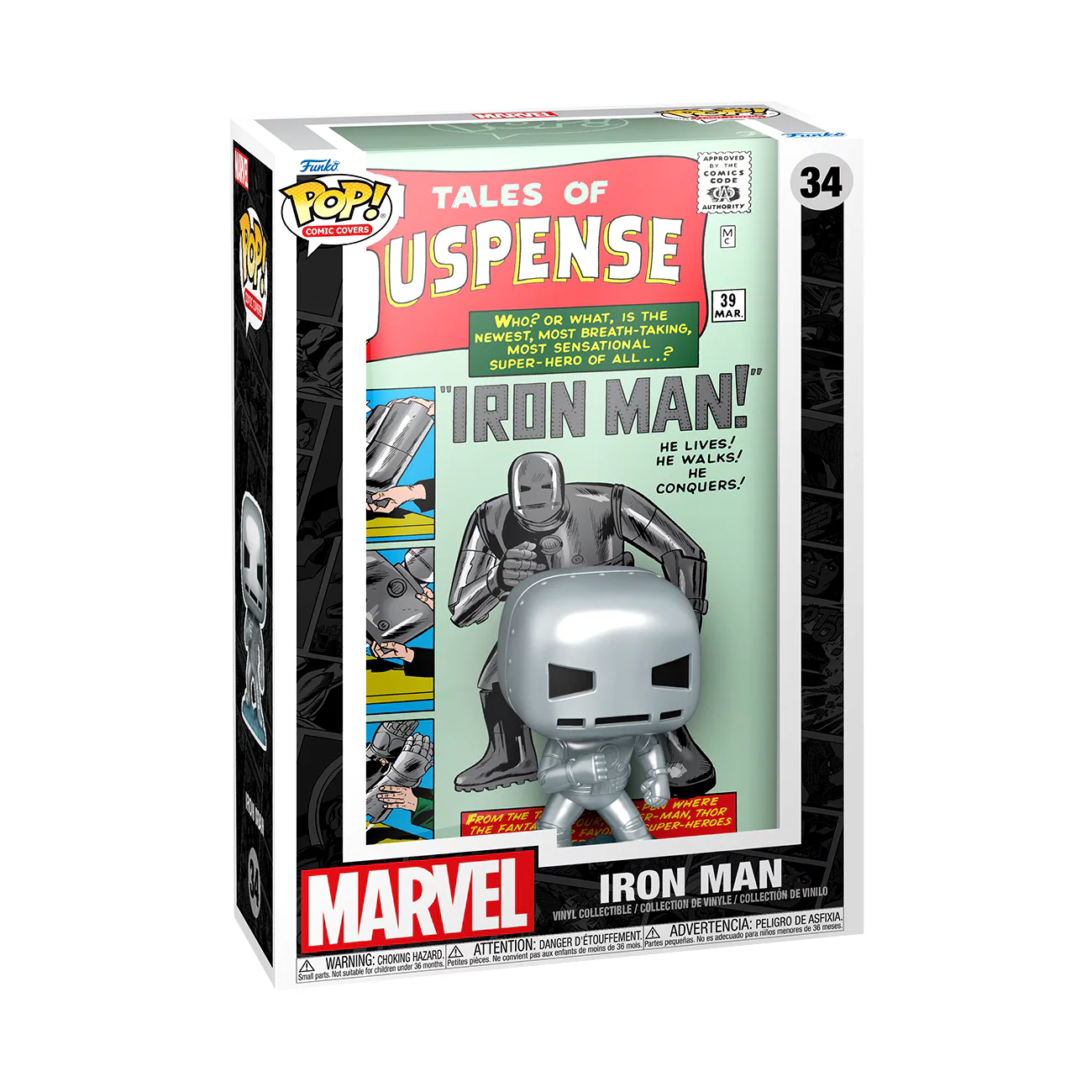 Iron Man (Tales of Suspense #39) Marvel Funko Pop! Comic Cover Vinyl Figure