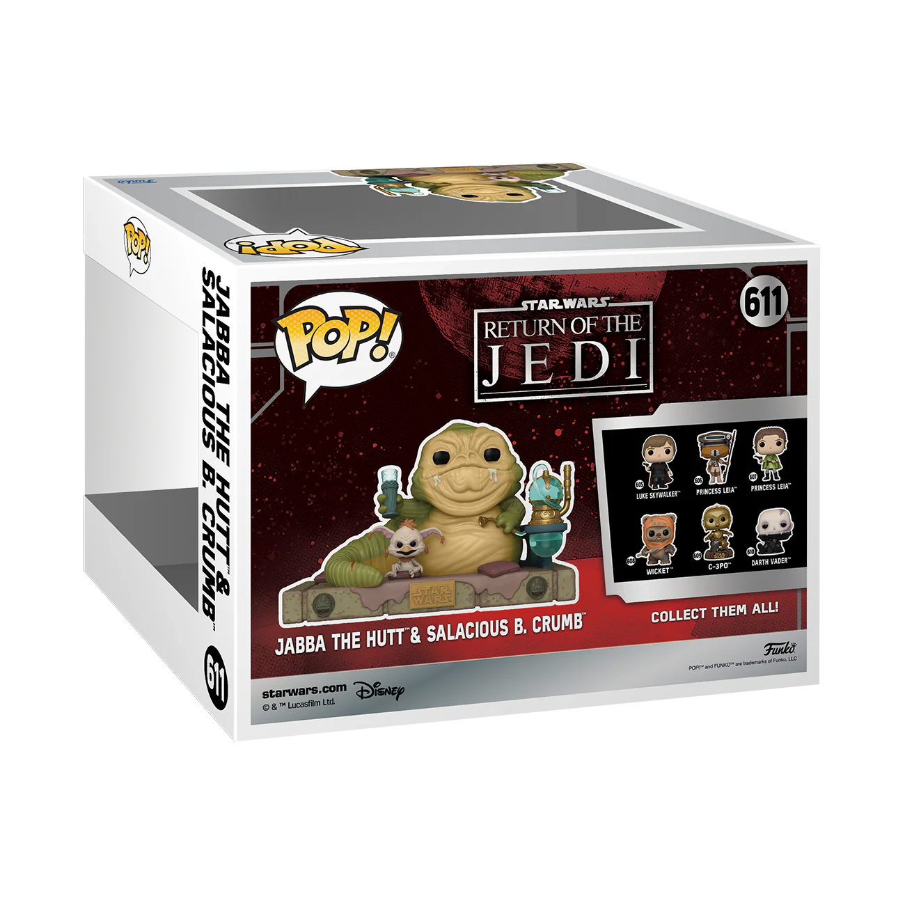 Jabba the Hut & Salacious B. Crumb Star Wars Funko Pop! Moment Vinyl Figure - Image 3