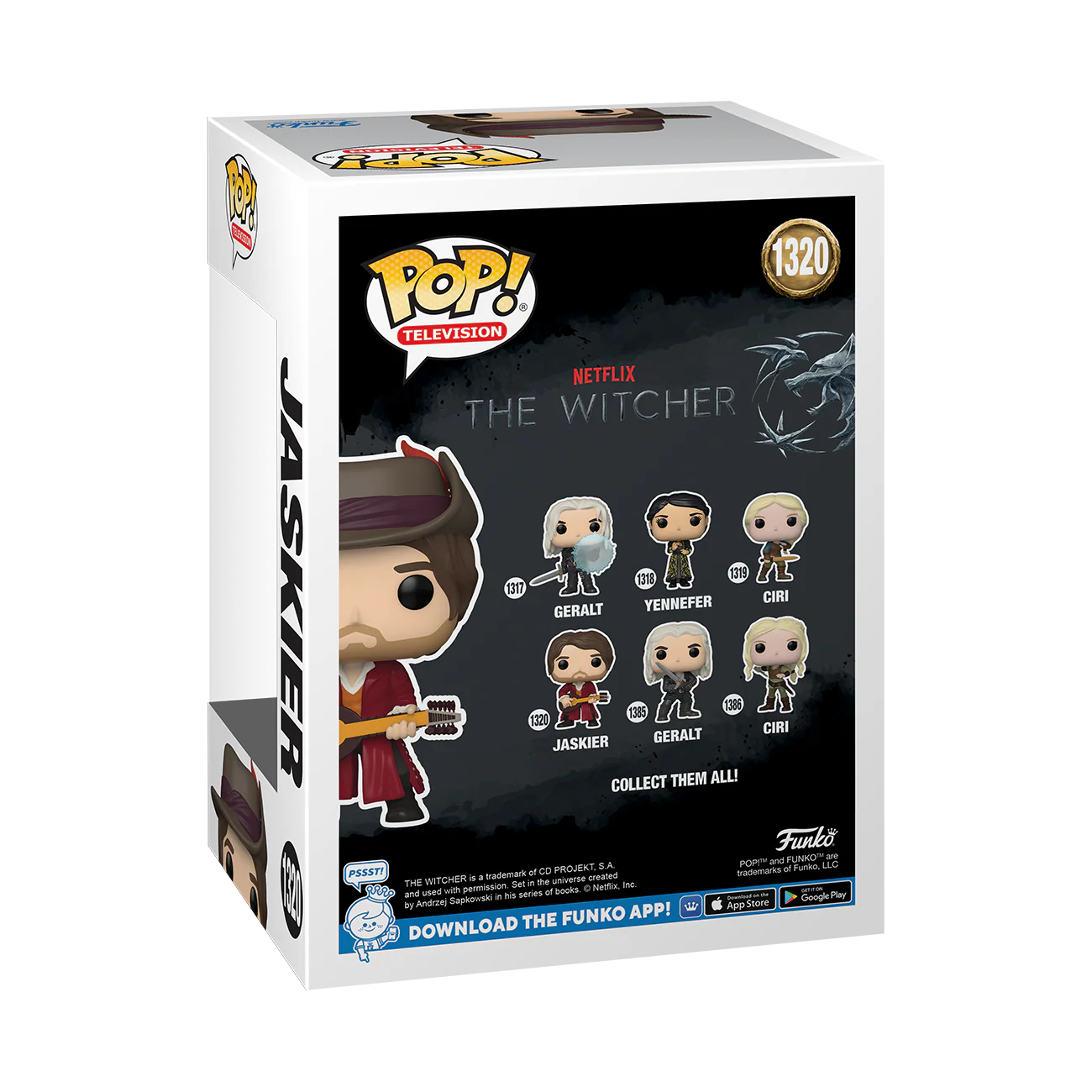 Jaskier The Witcher Funko Pop! TV Vinyl Figure Common + Chase Bundle - Image 4