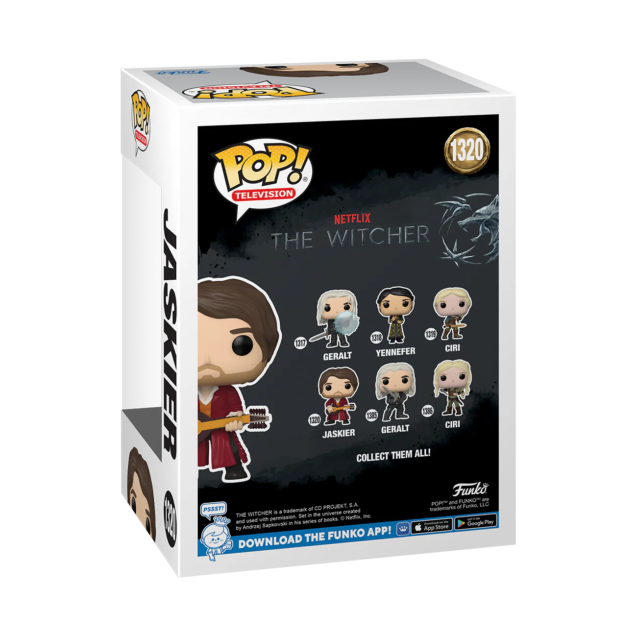 Jaskier The Witcher Funko Pop! TV Vinyl Figure Common + Chase Bundle - Image 6