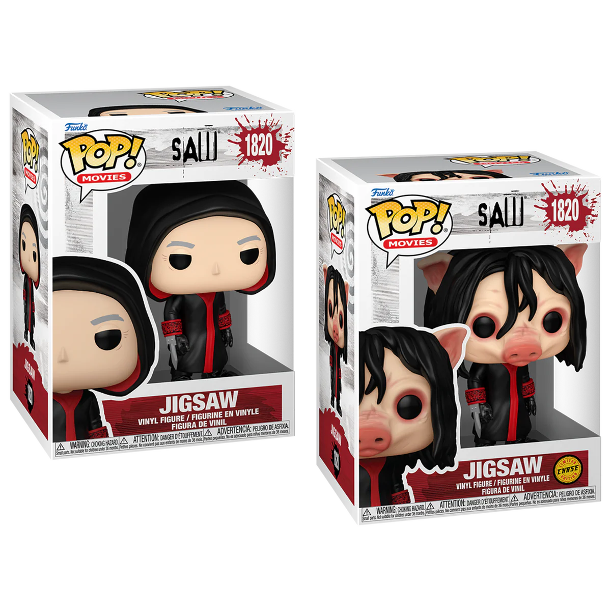 Jigsaw Saw Funko Pop! Movies Vinyl Figure Common + Chase Bundle - Image 2