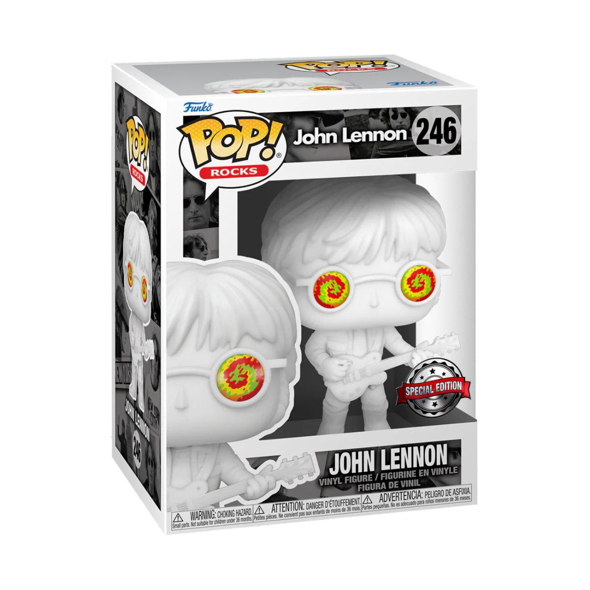 John Lennon (Psychedelic Shades) Funko Pop! Rocks Vinyl Figure - Image 2