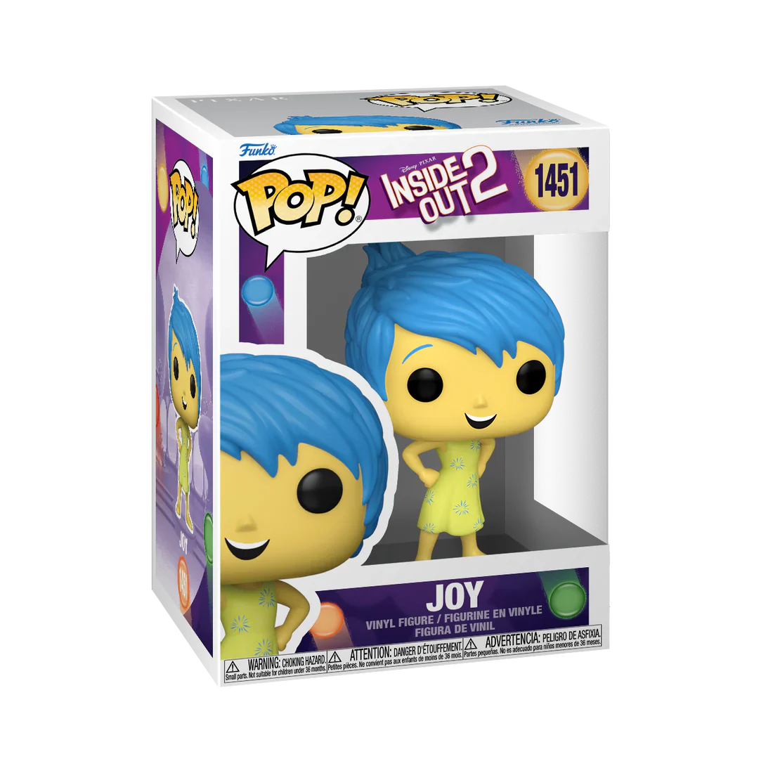Joy Inside Out 2 Funko Pop! Disney Vinyl Figure - Image 2