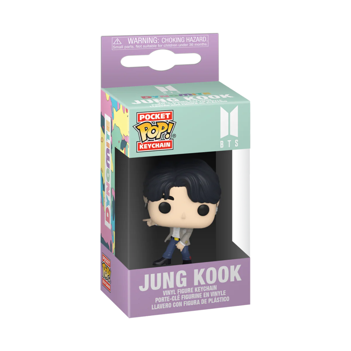Jung Kook (Dynamite) BTS Funko Pocket Pop! Rocks Keychain - Image 2