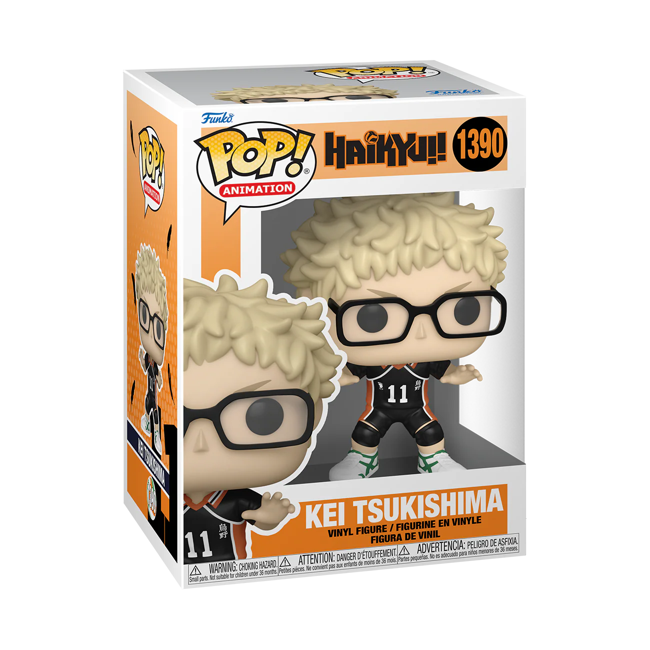 Kei Tsukishima Haikyu!! Funko Pop! Anime Vinyl Figure - Image 2
