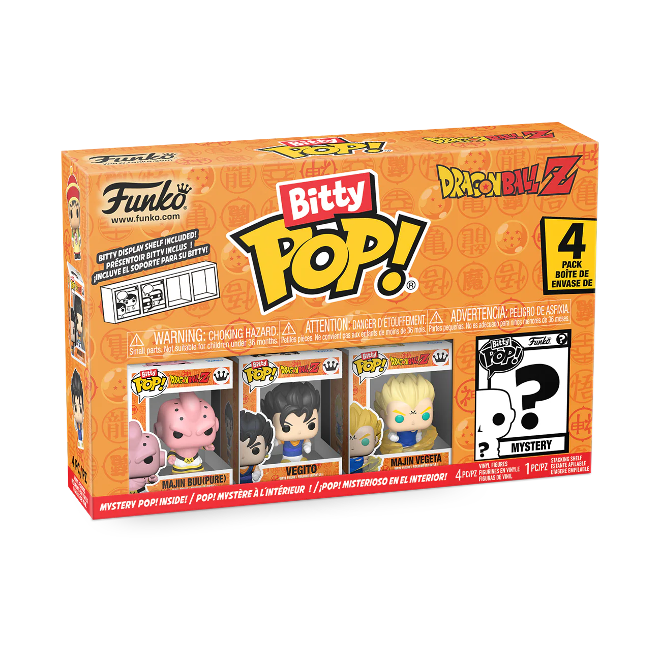 Kid Buu 4-Pack Dragon Ball Z Funko Bitty Pop! Anime Vinyl Figures - Image 4