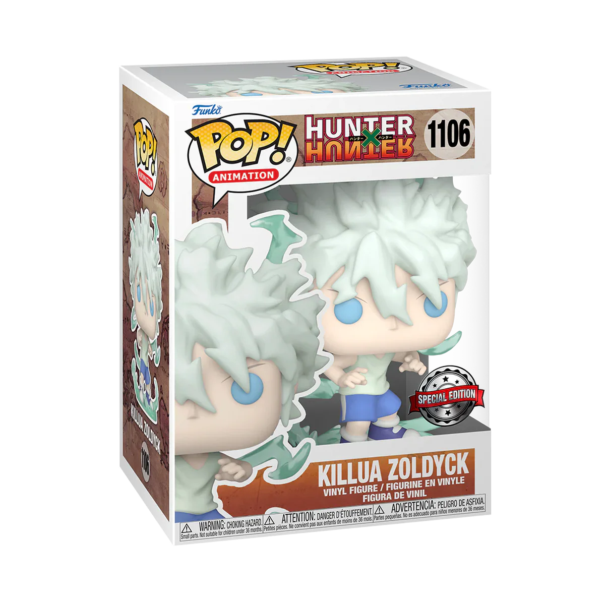 Killua Zoldyck Hunter x Hunter Funko Pop! Anime Vinyl Figure Common + Chase Bundle - Image 4