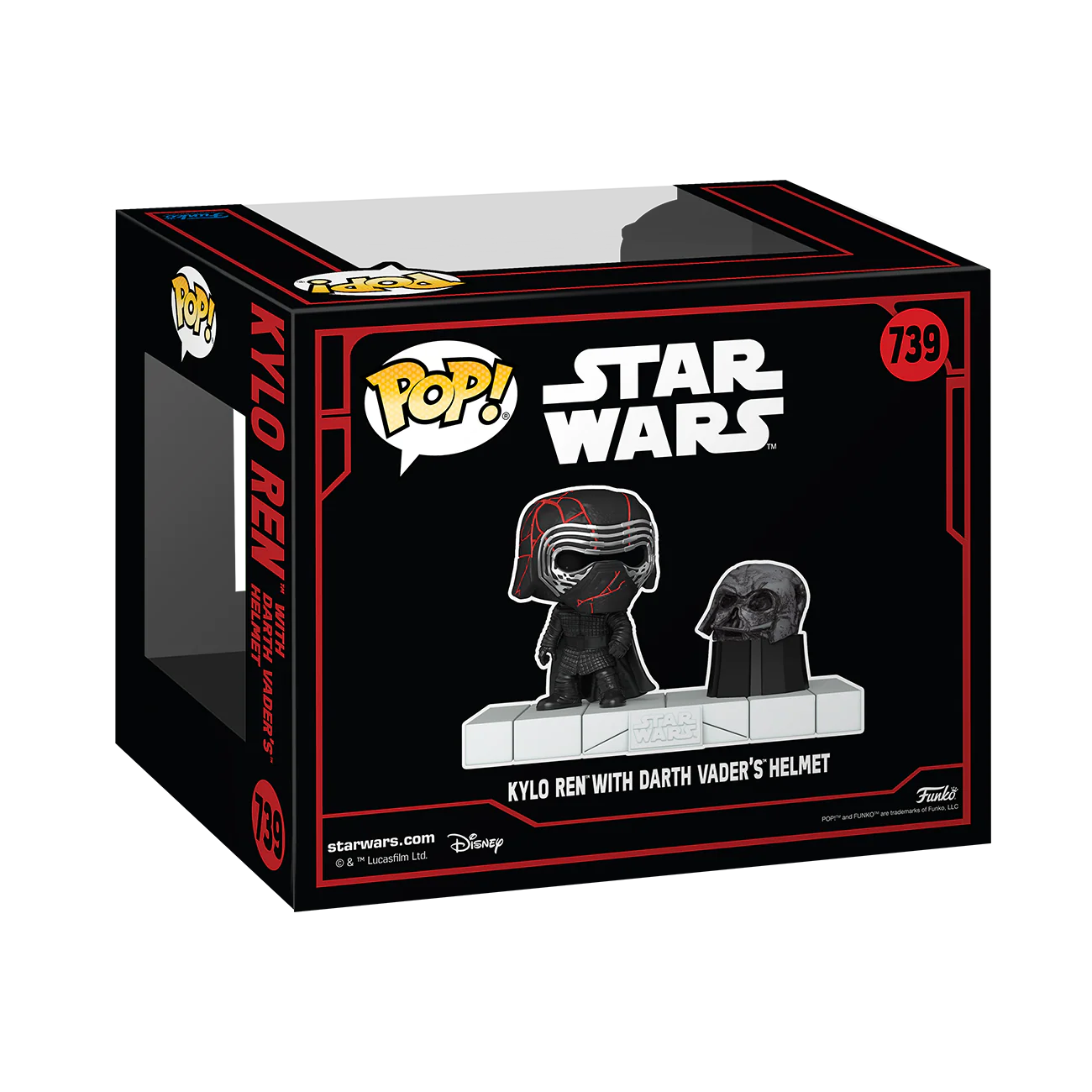 Kylo Ren with Darth Vader's Helmet Star Wars Dark Side Funko Pop! Moment Vinyl Figure - Image 3