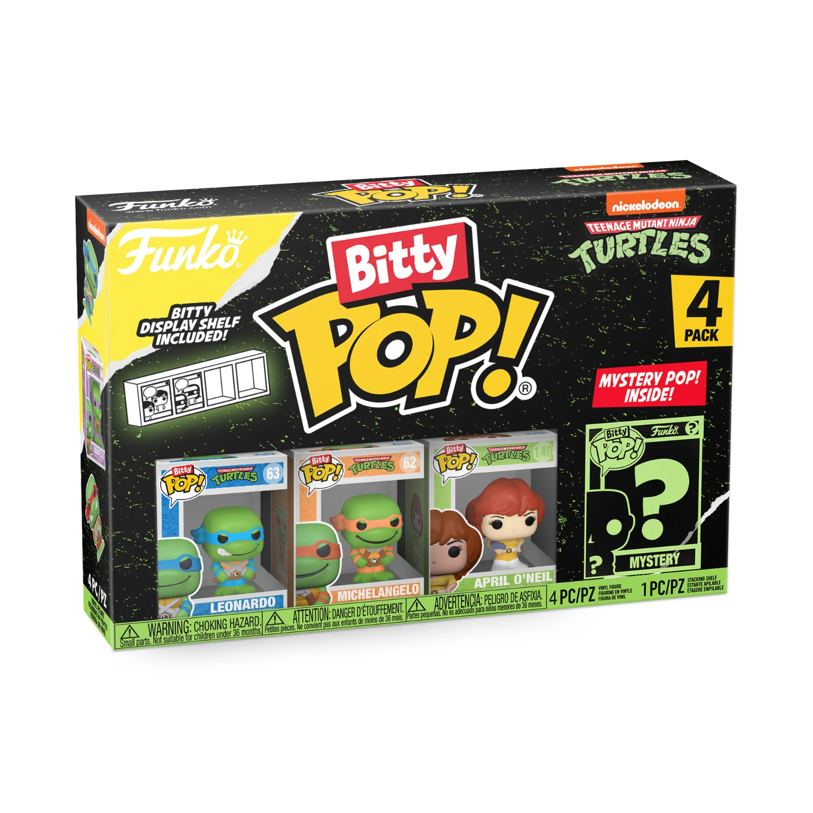 Leonardo 4-Pack TMNT Funko Bitty Pop! Vinyl Figures - Image 3