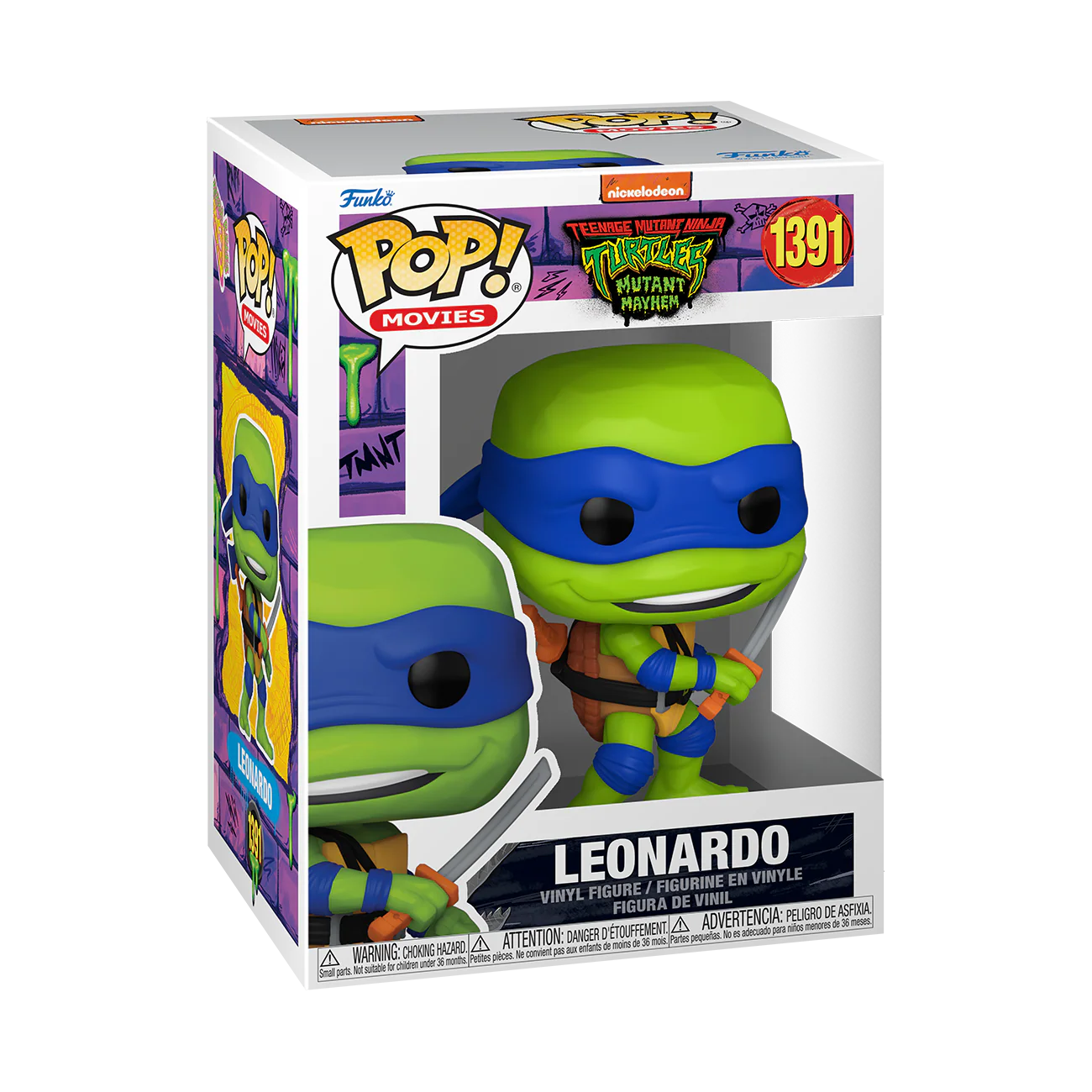 Leonardo TMNT: Mutant Mayhem Funko Pop! Movies Vinyl Figure - Image 2