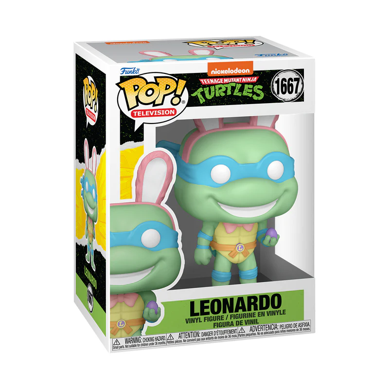 Leonardo with Easter Egg TMNT Funko Pop! TV Vinyl Figure - Image 3
