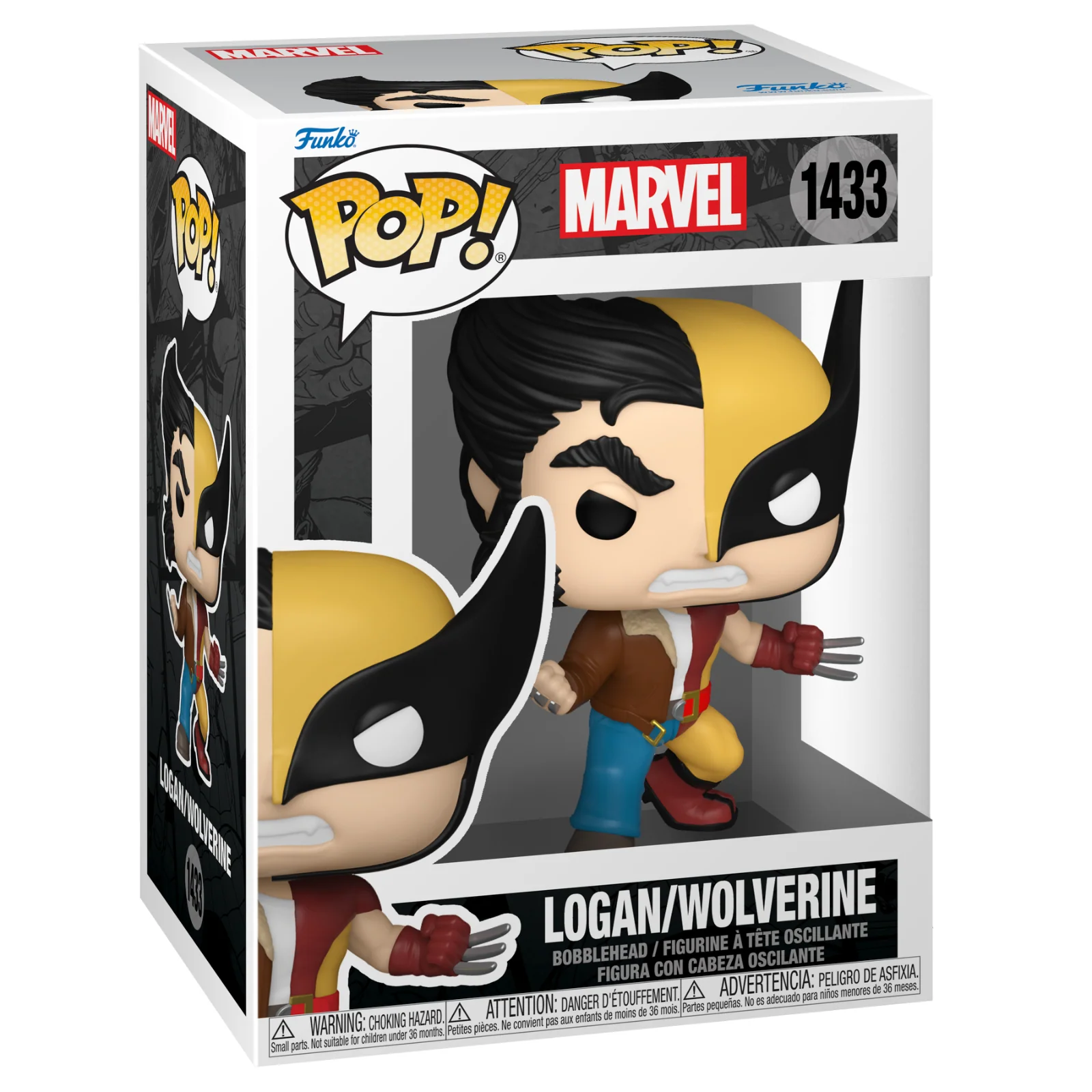 Logan/Wolverine Split Funko Pop! Marvel Vinyl Figure - Image 2