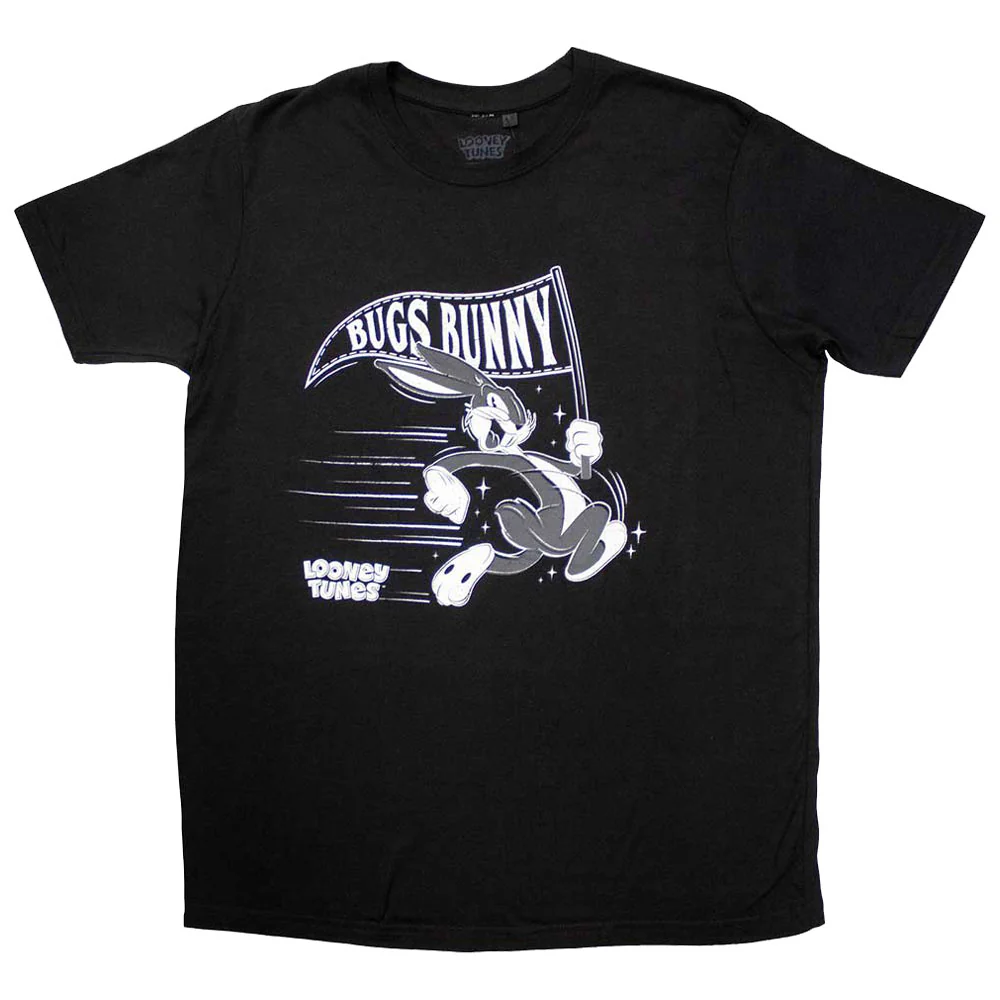 Looney Tunes Retro Bugs Flag T Shirt - Image 3