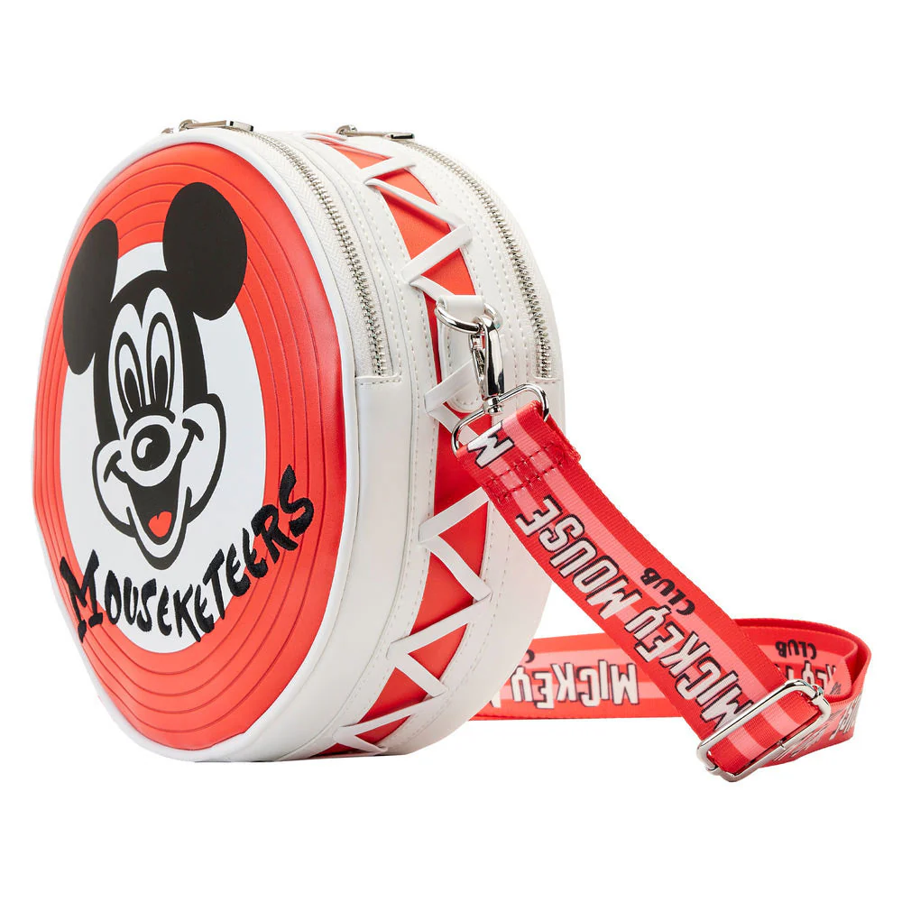 Loungefly Disney Crossbody Bag 100th Mickey Mouseketeers Ear Holder new Red - Image 3