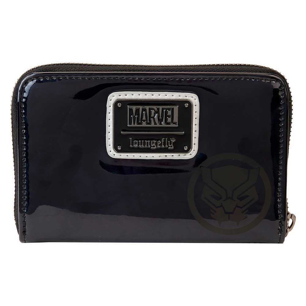 Loungefly Zip Around Purse Black Panther Shine Cosplay new Official Black - Image 4
