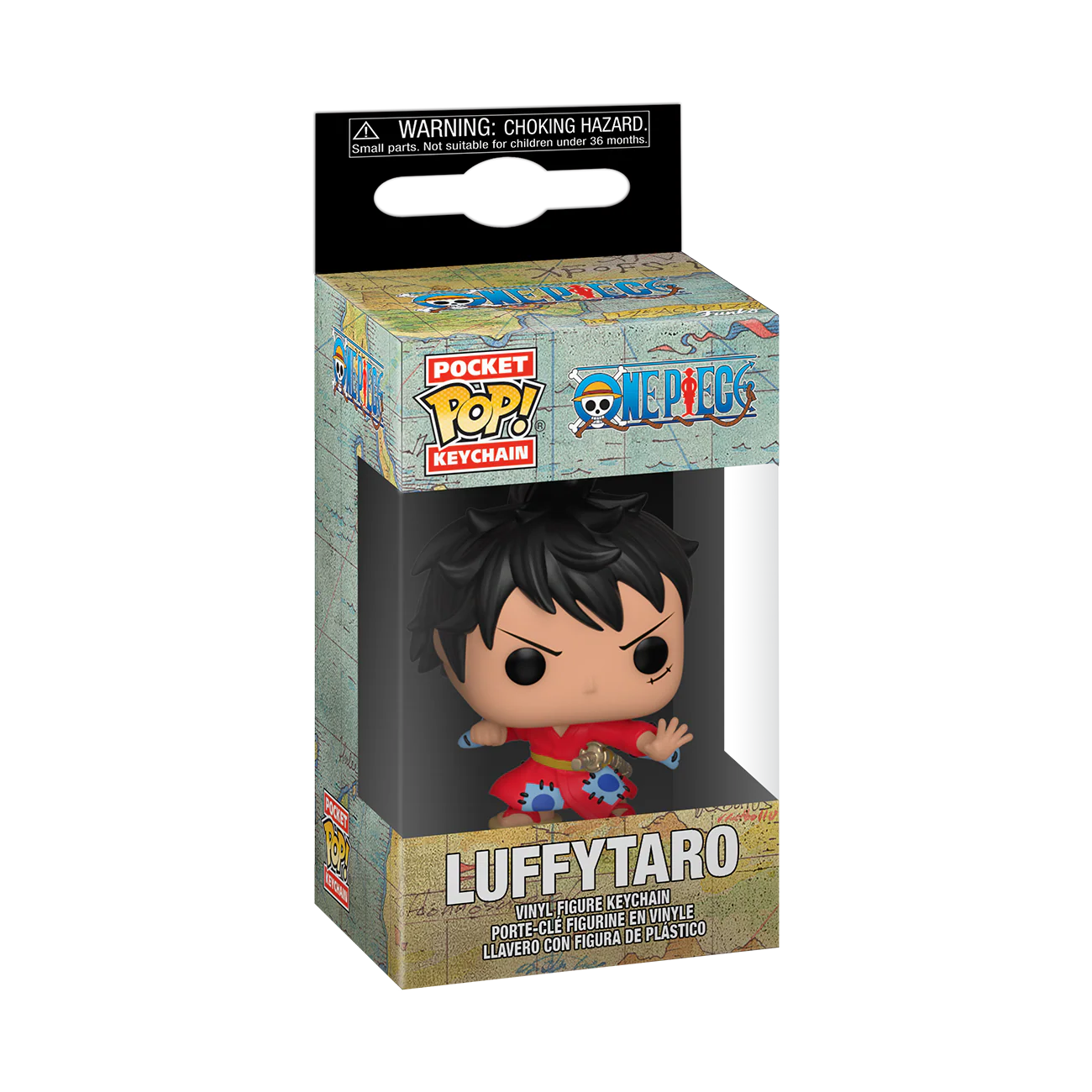Luffy Taro One Piece Funko Pocket Pop! Anime Keychain - Image 2