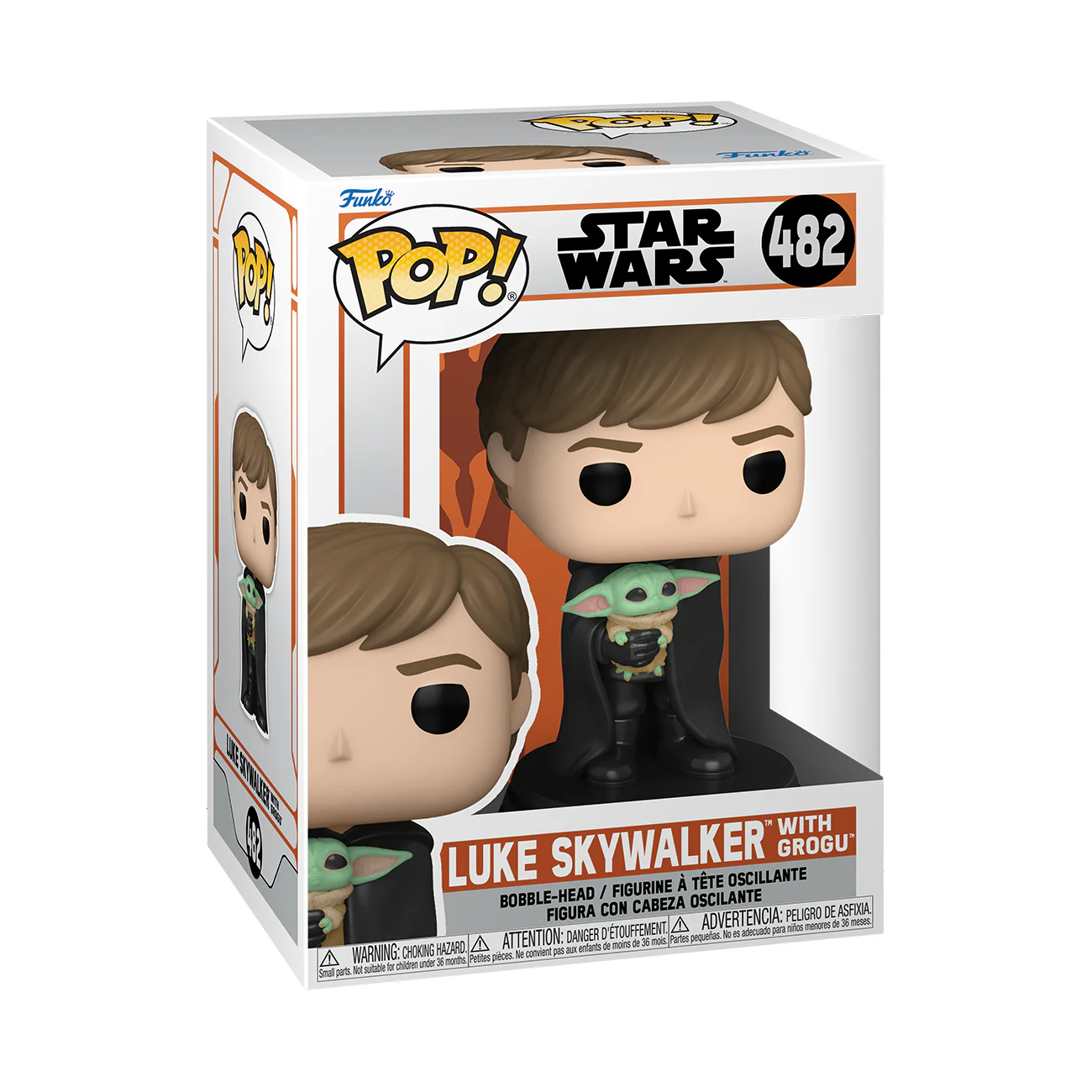 Luke with Grogu The Mandalorian Funko Pop! Star Wars Vinyl Figure - Image 3