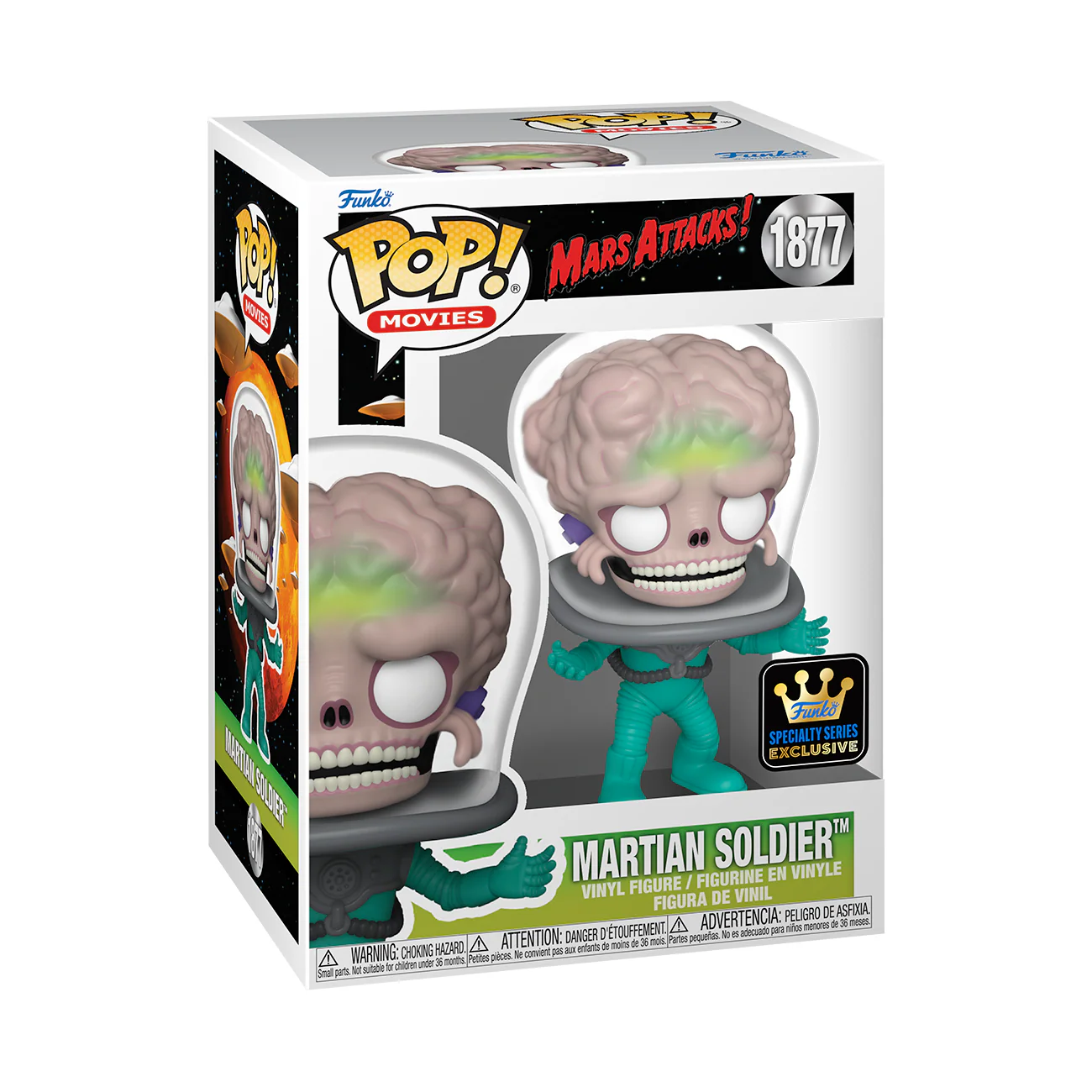 Martian Soldier Mars Attacks! Funko Pop! Movies Vinyl Figure - Image 3