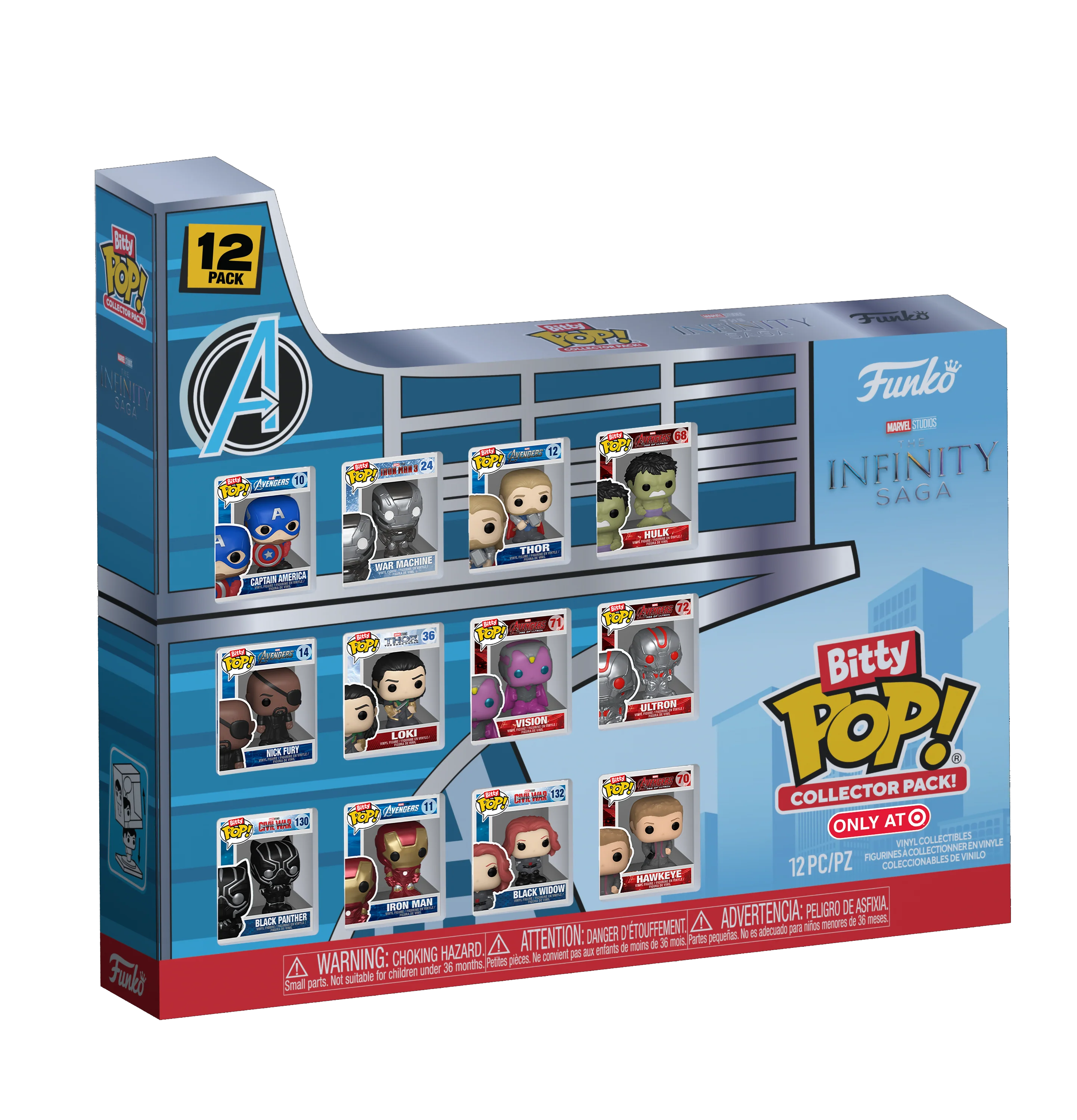 Marvel Infinity Saga 12-Pack Funko Bitty Pop! Vinyl Figures