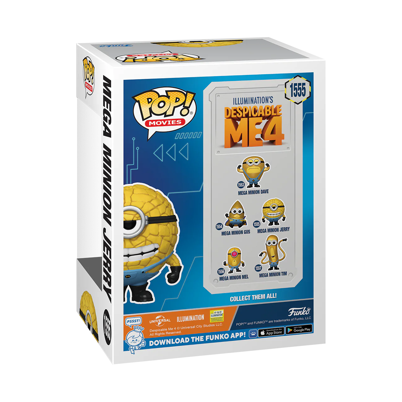 Mega Minion Jerry Despicable Me 4 Funko Pop! Movies Vinyl Figure - Image 3
