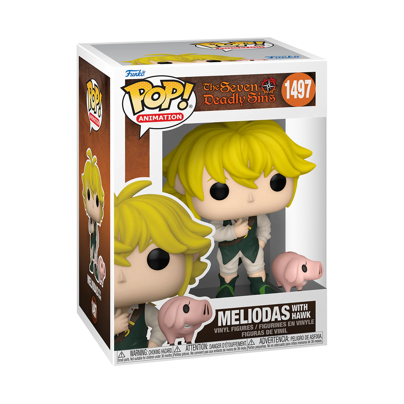 Meliodas with Hawk The Seven Deadly Sins Funko Pop! Anime Vinyl Figure - Image 2