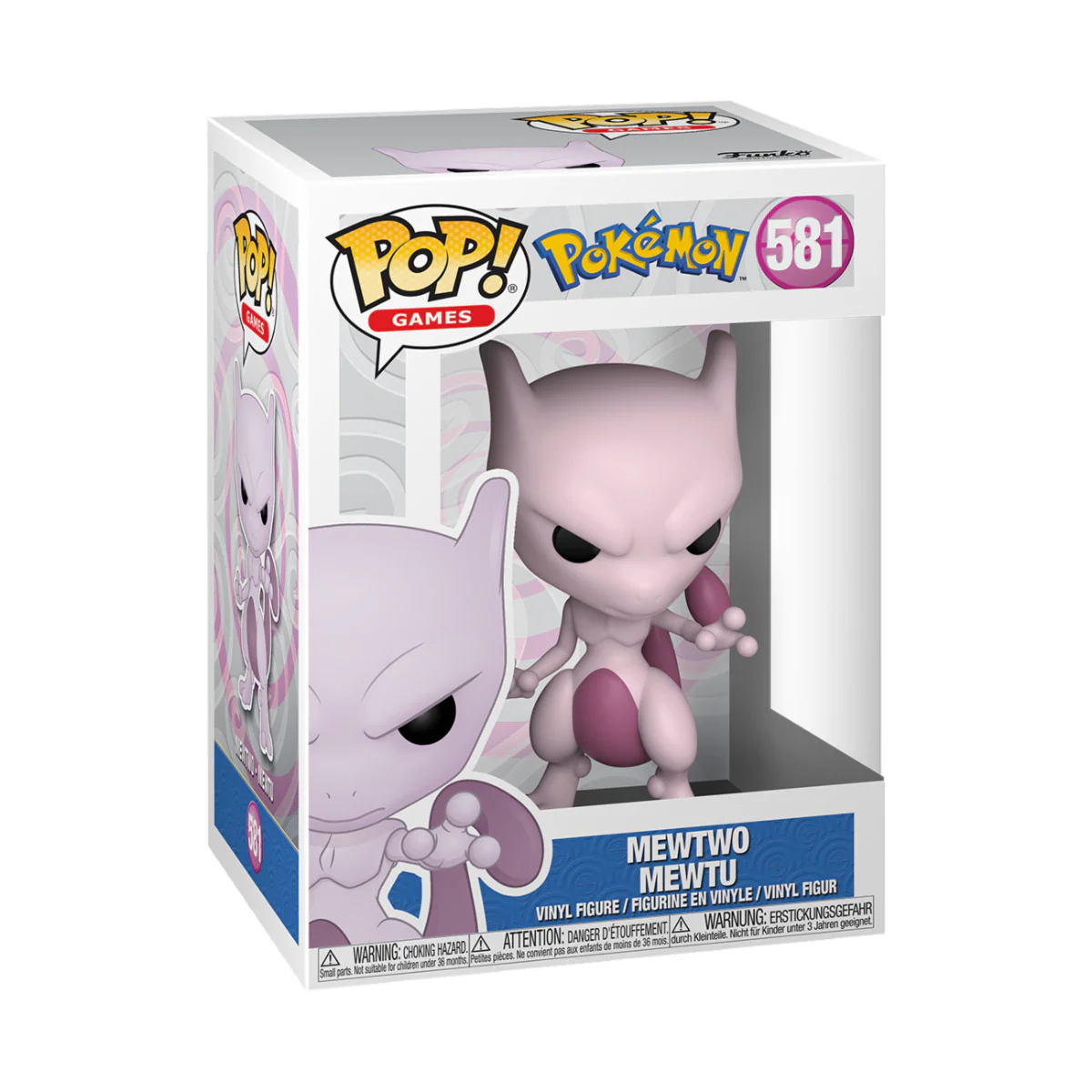 Mewtwo Pokemon Funko Pop! Games Vinyl Figure - Image 3