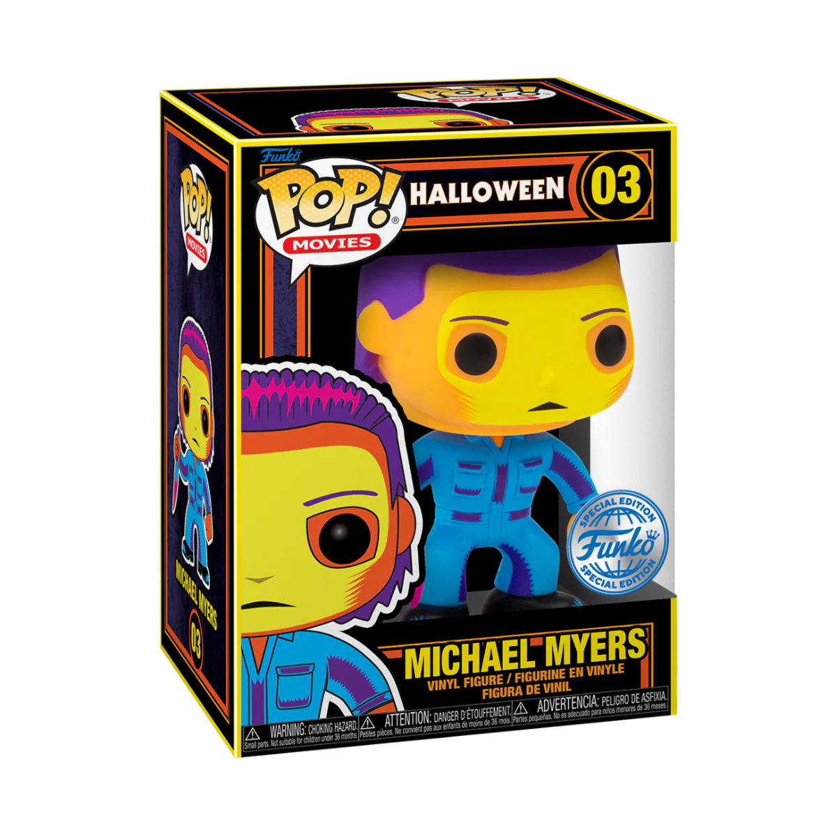 Michael Myers (Blacklight) Halloween Funko Pop! Movies Vinyl Figure - Image 2