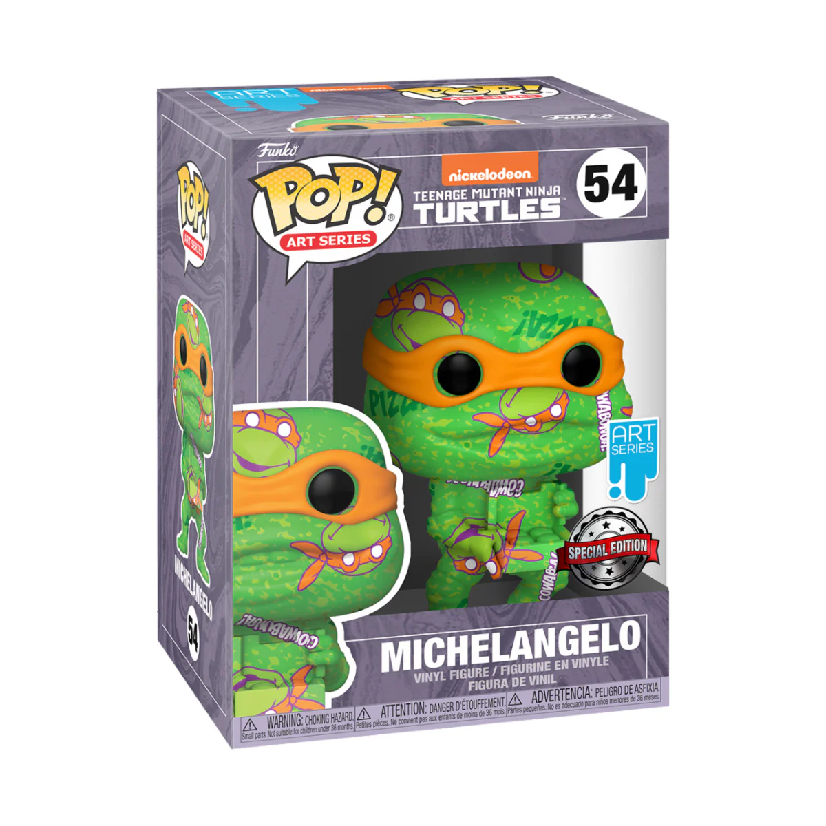 Michelangelo (Art Series) TMNT Funko Pop! Movies Vinyl Figure - Image 3