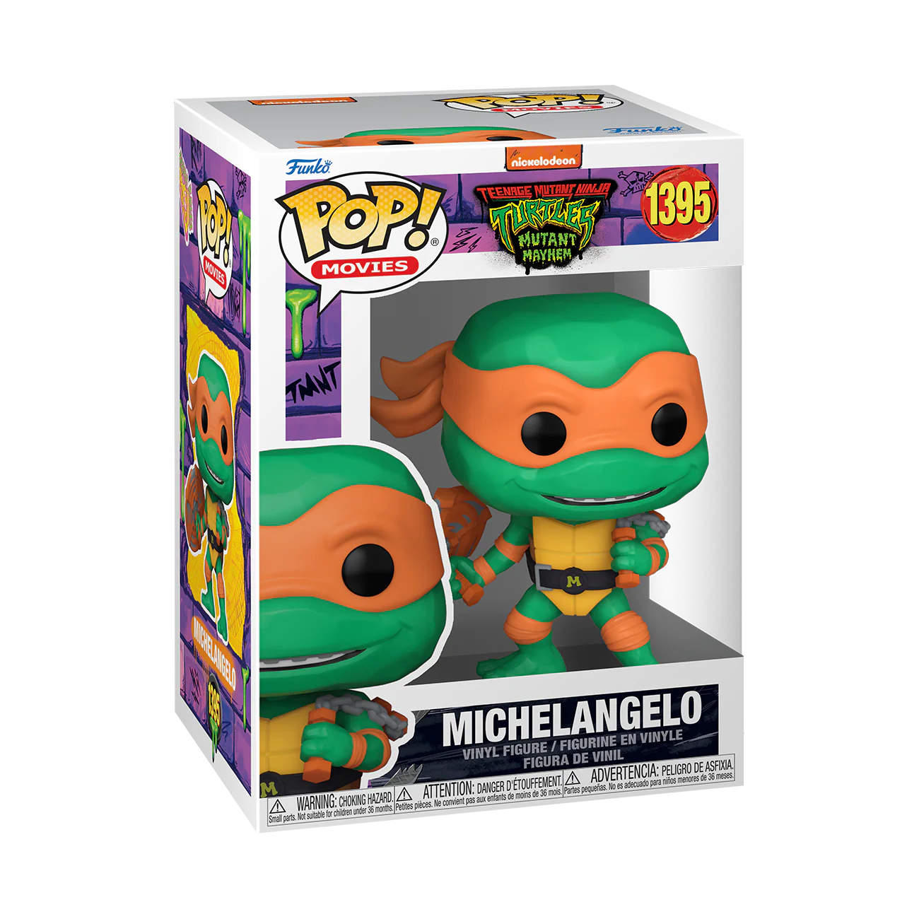 Michelangelo TMNT: Mutant Mayhem Funko Pop! Movies Vinyl Figure - Image 2