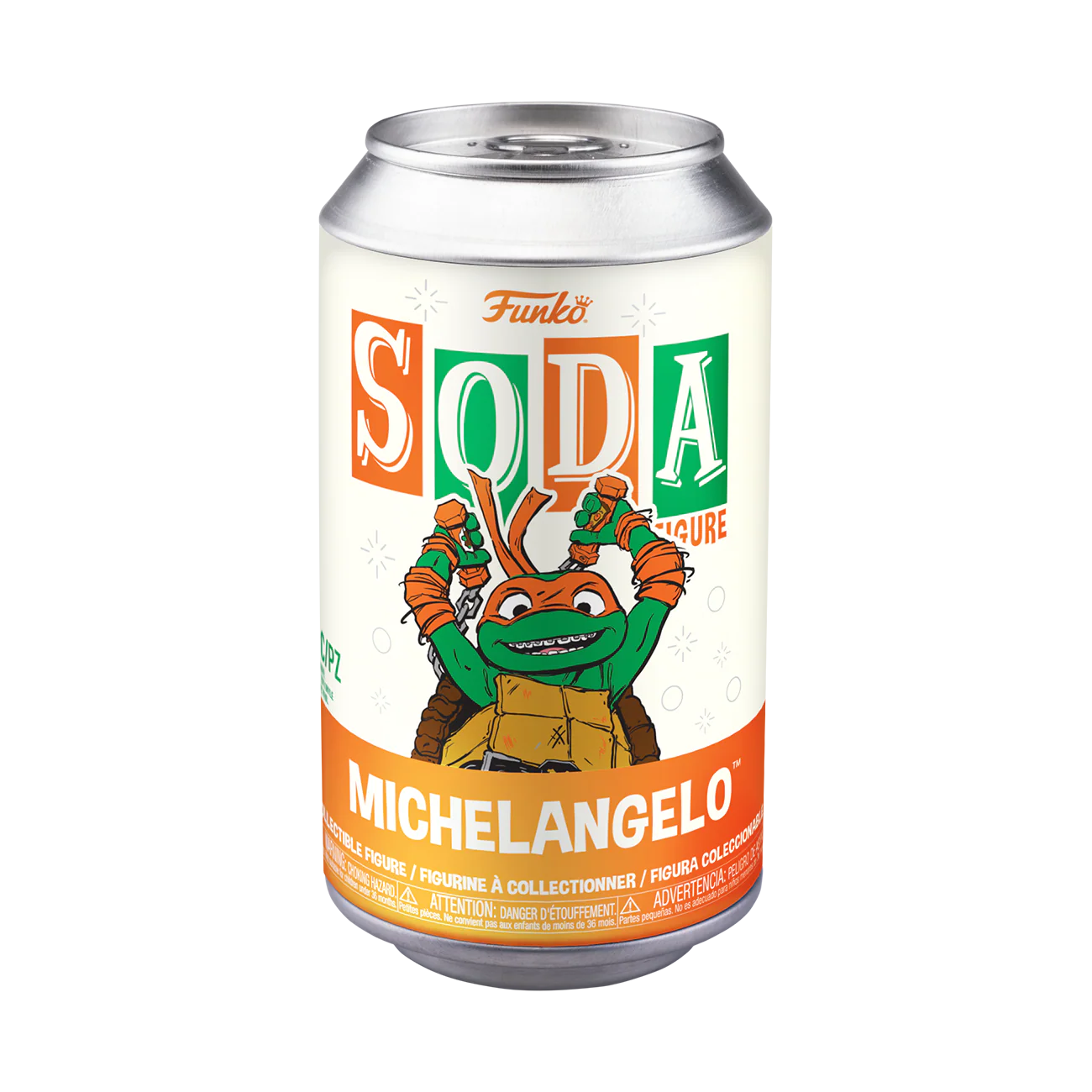 Michelangelo TMNT: Mutant Mayhem Funko Vinyl Soda Figure - Image 2