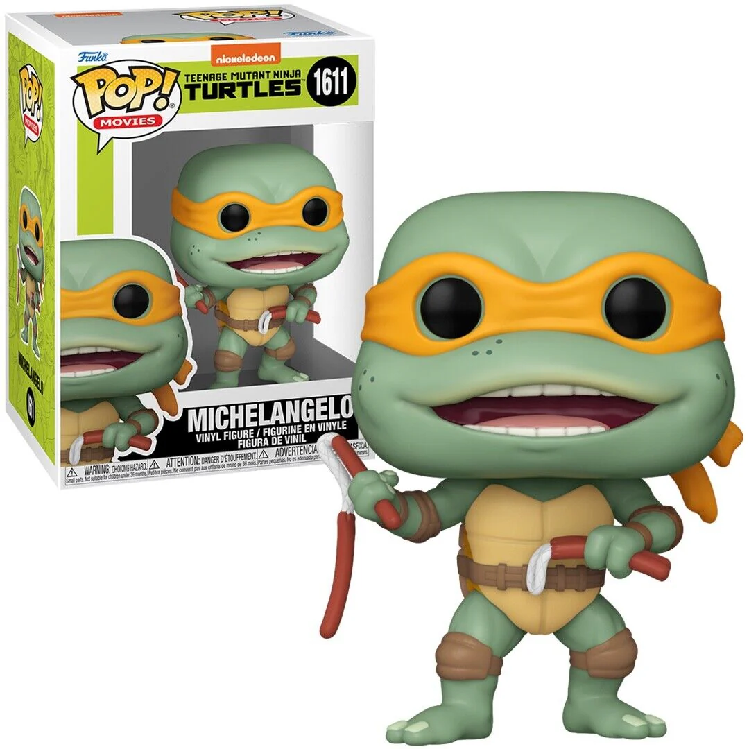 Michelangelo (with Nunchucks) Teenage Mutant Ninja Turtles Funko Pop! Movies Vinyl Figure