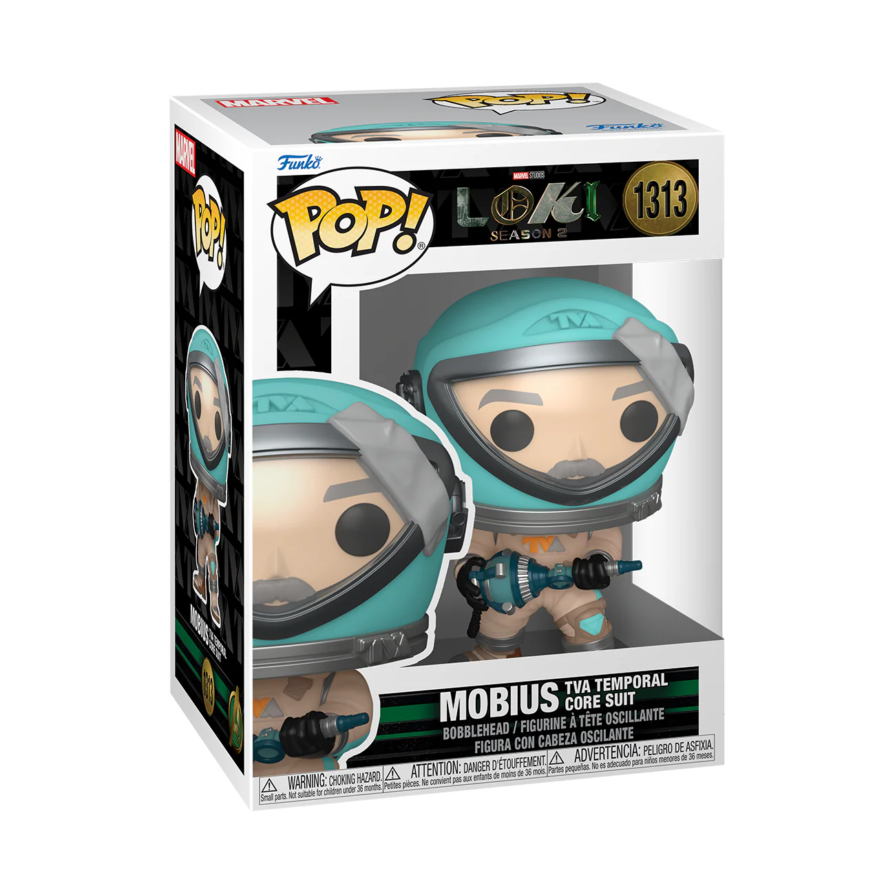 Mobius (TVA temporal Core Suit) Loki S2 Funko Pop! Marvel Vinyl Figure - Image 3